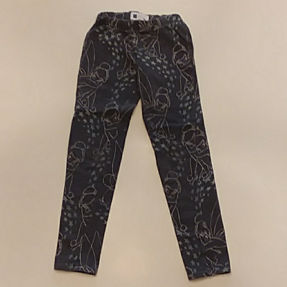 Gap kids small 6/7 Tinkerbell grey leggings Disney